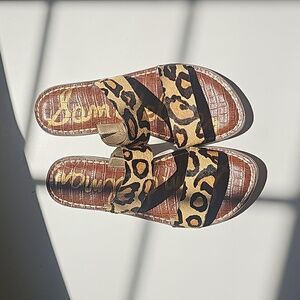 Sam Edelman animal print sandals